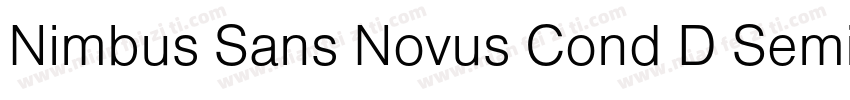 Nimbus Sans Novus Cond D Semi Bold字体转换